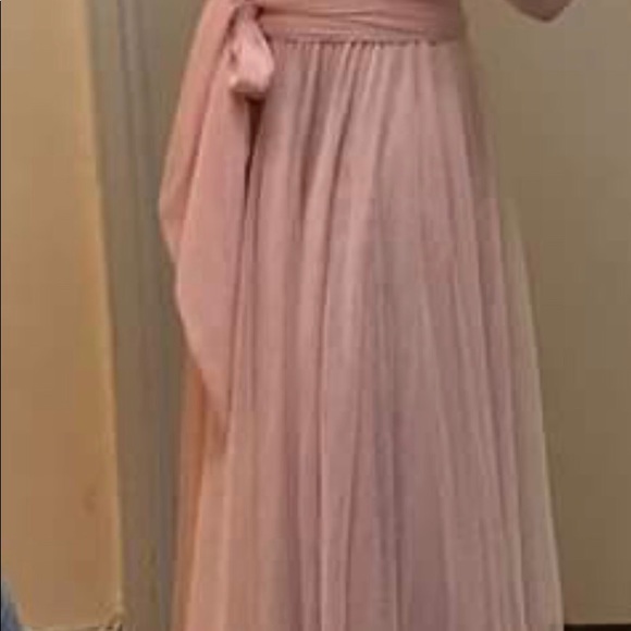 Pink Chiffon Evening gown - Picture 2 of 2